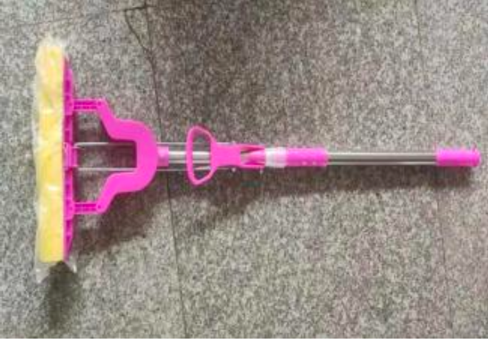 Sponge Mop with Telescopic Handle, Inbuilt Wringer and Highly-Absorbent PVA Sponge - Floor Cleaning Mop for Kitchen, Bathroom and Around the Home