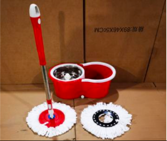 H.T.D Automatic Spin Mop | Wet Mop Bucket Set with Automatic Spinning | Bucket with Wheels Floor Mops Bedroom, Kitchen, Balcony, Study Room, Living Room