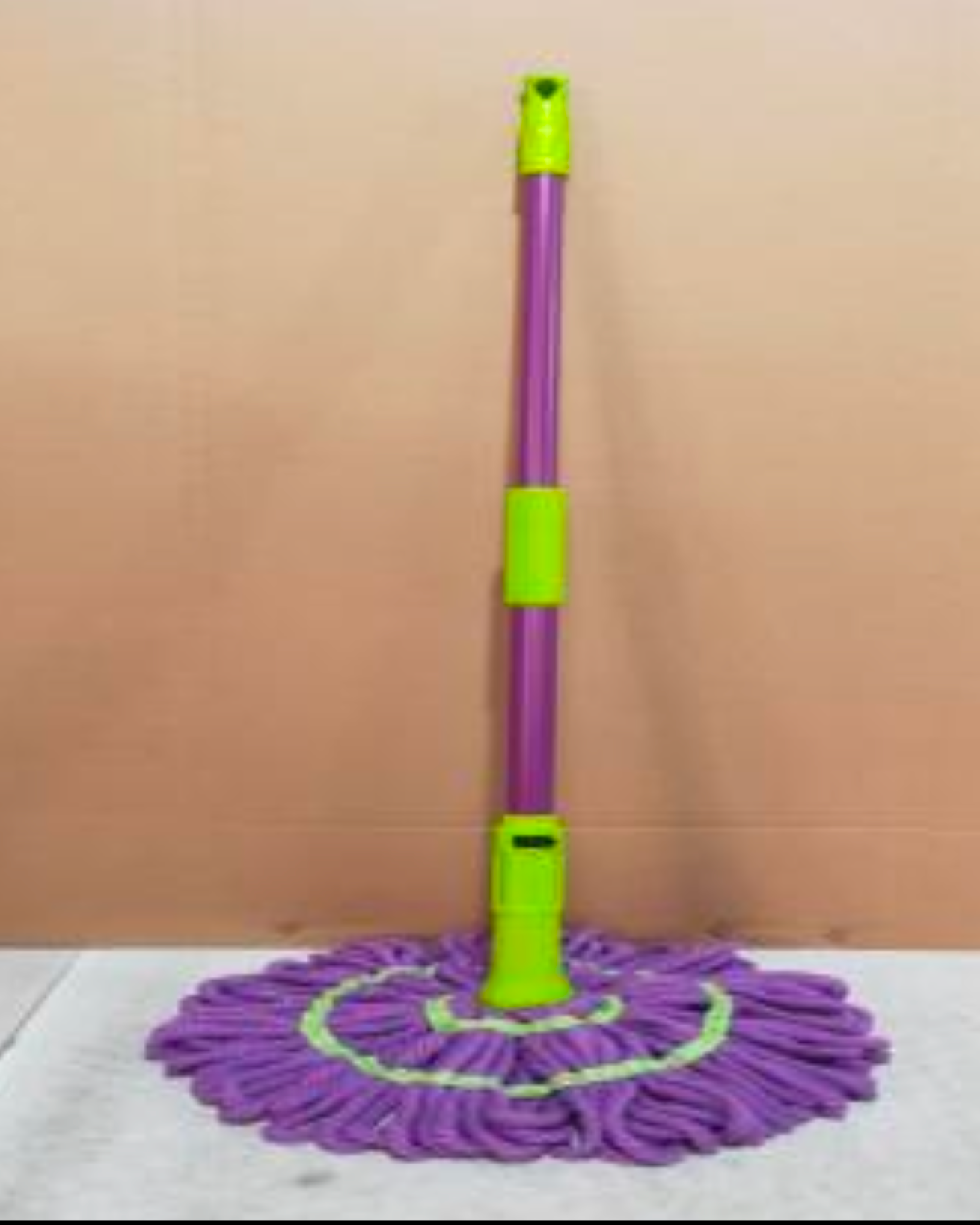 360 Degree Twist Floor Mop,Hands Free Retractable Mop with Cotton Yarn Head for Household Cleaning