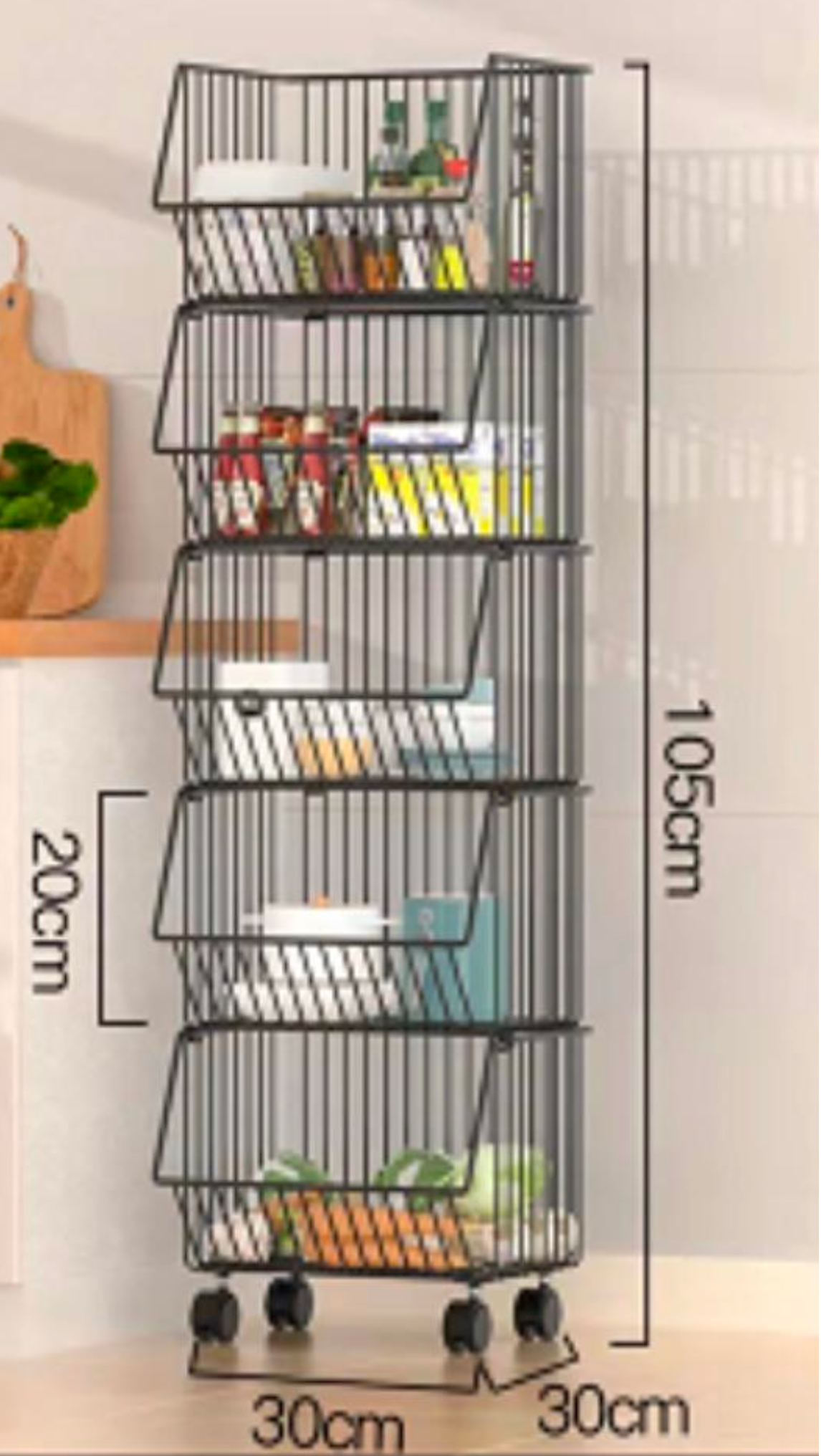 Kitchen Rack Small five-layer and four layer basket