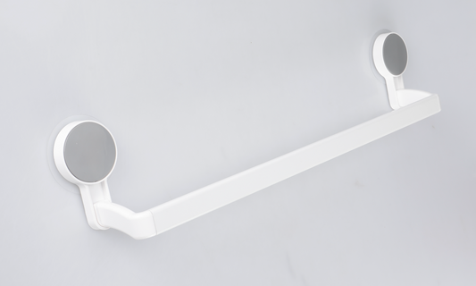 Wall Mounted Towel Rack Single Bar Washcloth Holder Household Hotel Kitchen Shower Towels Punch Free Suction Cup Shelf,Traceless sticker single pole towel rack.