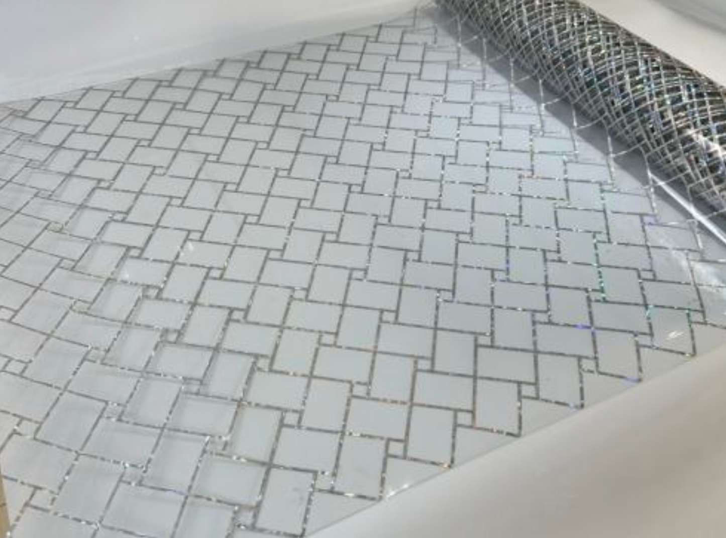 PVC Table cloths Protector for Table/ Waterproof Desk Table Pads Table Covers 1.5mm transparent Silver Lines