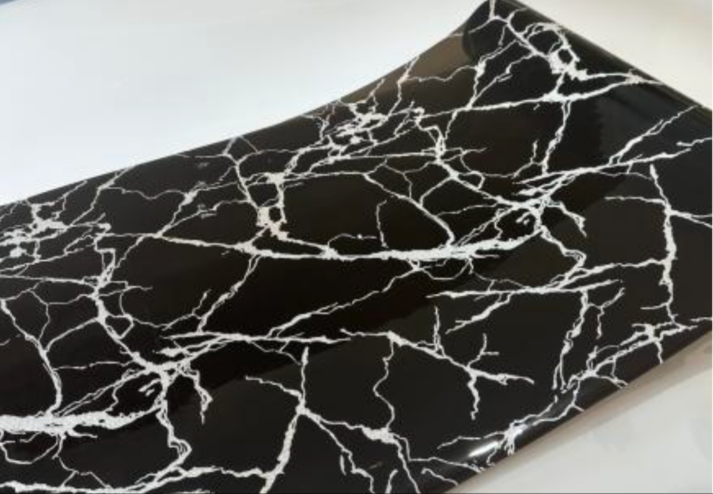 PVC Vinyl Table cloth Luxury Modern Black Gold Marble and black silver marble Dining Wipe Clean