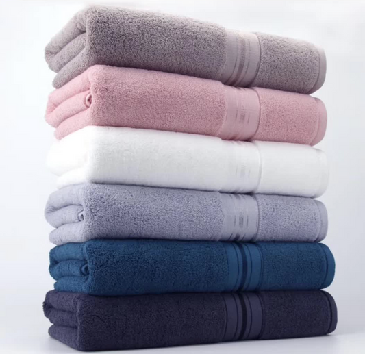 Men Women 100 * 185 CM 100%Cotton Bath Towel Men Women Adults Soft And Comfortable (Color : D, Size : 100x185 cm)