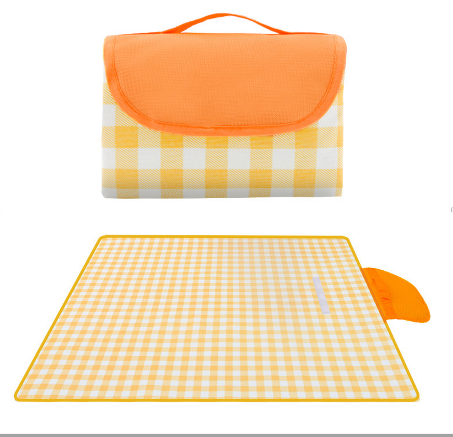 Picnic travel Blanket With Waterproof Backing, 200 x 200 cm Picnic Mat Foldable