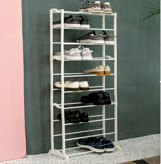 10-Tier Shoe Rack, Shoe Stand, 30 Pair Shoe Rack - Shoe Shelf Organizer