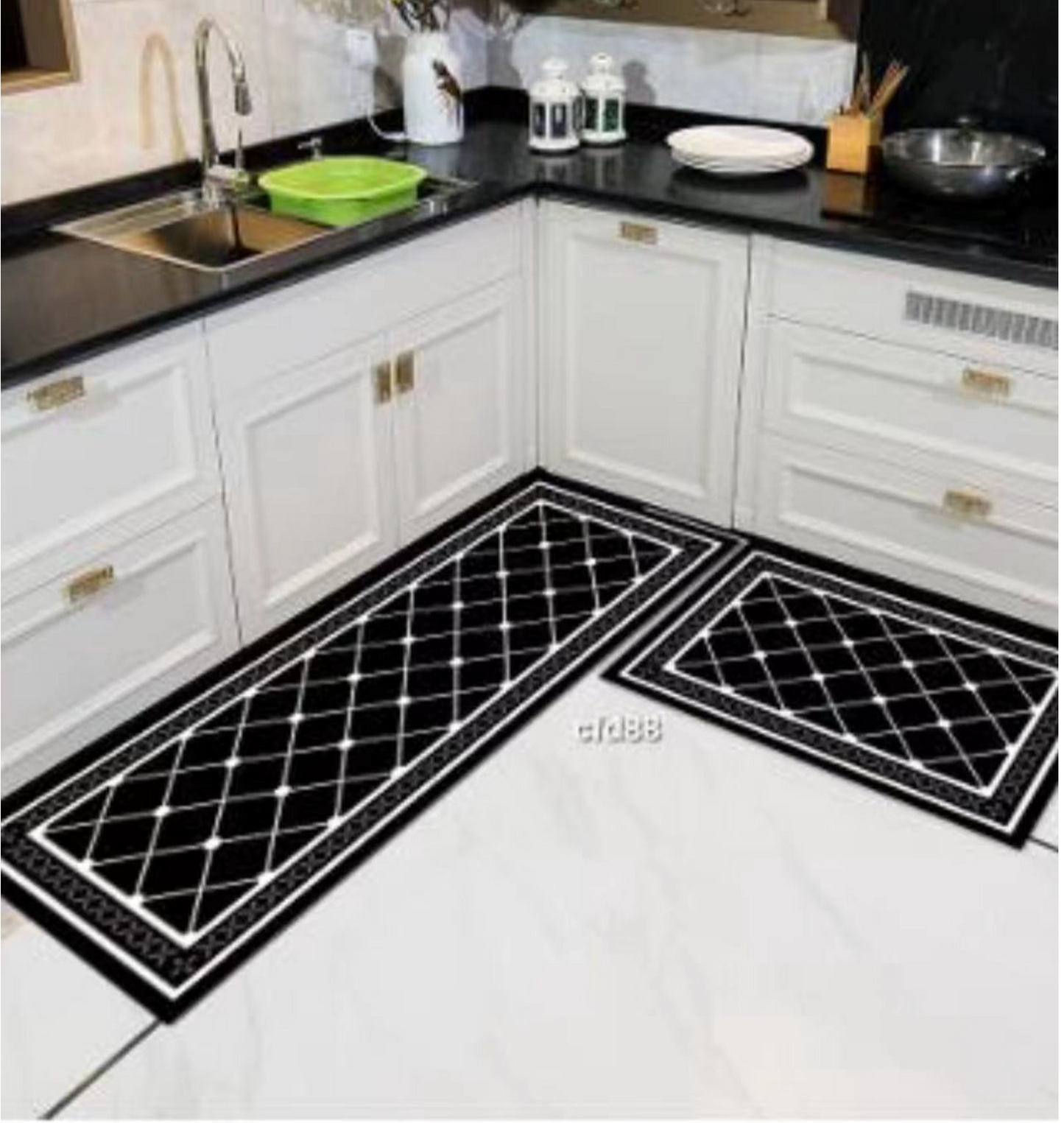 Kitchen Mat Sets Non Slip Washable Kitchen Rug Set 2 Piece