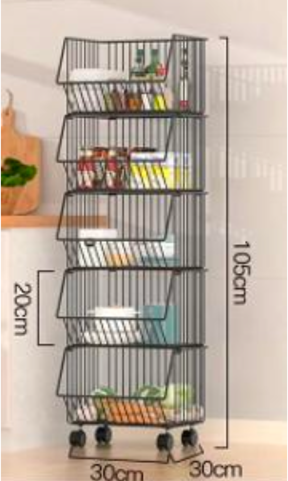 Kitchen Rack Small five-layer and four layer basket