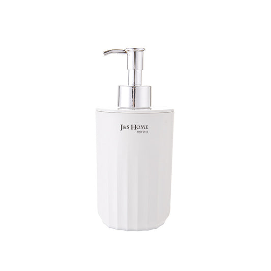 H.T.D Wave Pattern Soap Dispenser, Modern Farmhouse, BPA Free Plastic Press Bottles, Essential Oils And Lotions
