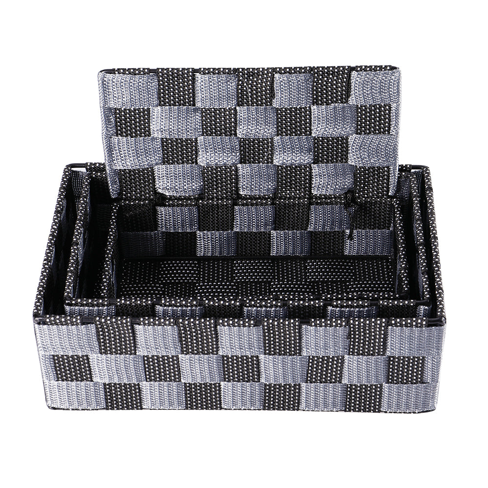 Set of 3 Woven Multipurpose Storage Basket