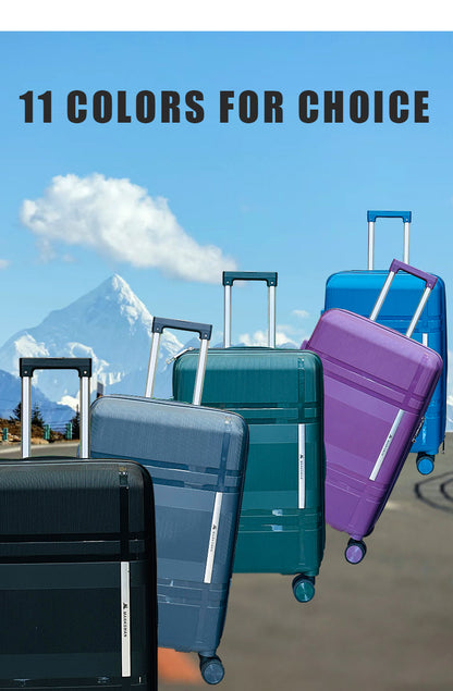 3Pcs Suitcase Set with 4 Spinner Wheels TSA Lock 20" 24" 28" Travel Trolley Case(3 Pcs Set PC+ABS-M6939