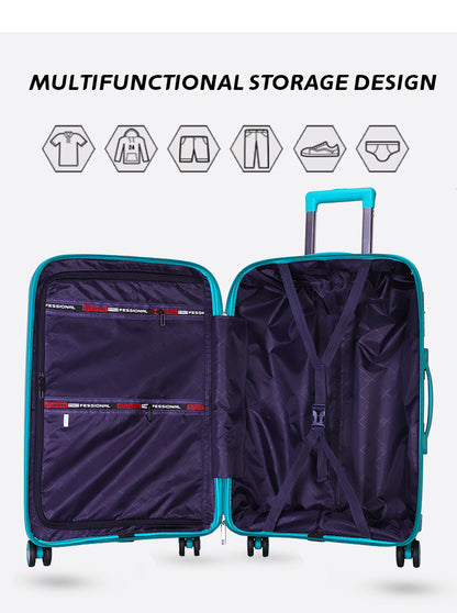 3Pcs Suitcase Set with 4 Spinner Wheels TSA Lock 20" 24" 28" Travel Trolley Case(3 Pcs Set PC+ABS-M6939