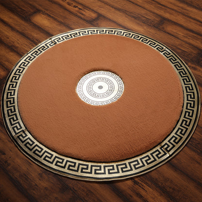 Faux Fur Rabbit Round  Area Rug 120x120