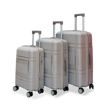 3Pcs Suitcase Set with 4 Spinner Wheels TSA Lock 20" 24" 28" Travel Trolley Case(3 Pcs Set PC+ABS-M6939