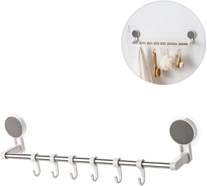 Stainless Steel Towel Rack 2pcs Suction Cup Towel Holder Towel Rack Kitchenwares Hanging Shelf Kitchenwares Rack Traceless Towel