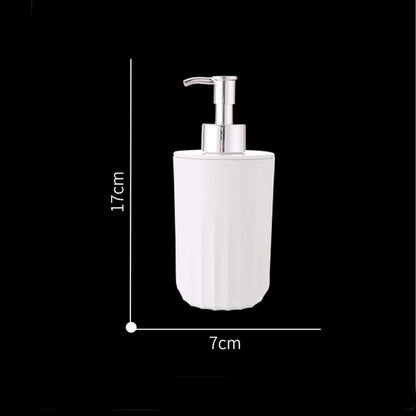 H.T.D Wave Pattern Soap Dispenser, Modern Farmhouse, BPA Free Plastic Press Bottles, Essential Oils And Lotions