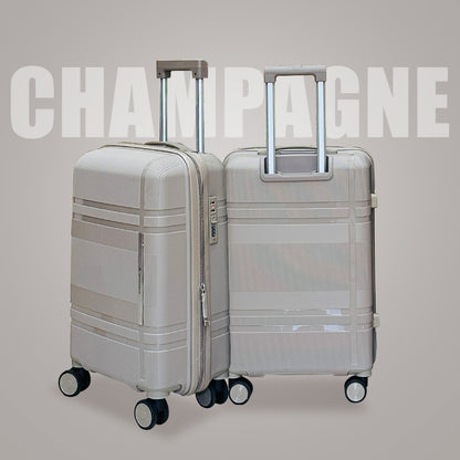 3Pcs Suitcase Set with 4 Spinner Wheels TSA Lock 20" 24" 28" Travel Trolley Case(3 Pcs Set PC+ABS-M6939