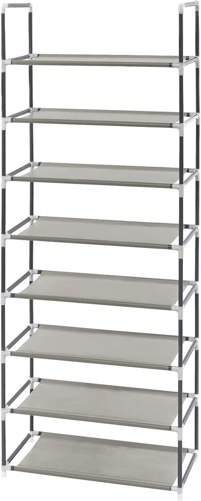8 Tiers Shoe Rack Tall Shoe Racks Shelves Standing Storage Organizer for 40 Pairs Shoes