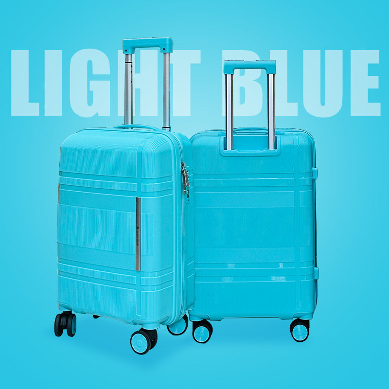 3Pcs Suitcase Set with 4 Spinner Wheels TSA Lock 20" 24" 28" Travel Trolley Case(3 Pcs Set PC+ABS-M6939