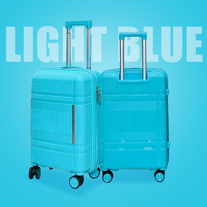 3Pcs Suitcase Set with 4 Spinner Wheels TSA Lock 20" 24" 28" Travel Trolley Case(3 Pcs Set PC+ABS-M6939