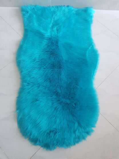 Real Genuine Sheepskin Rug Natural Sheepskin Throw Real Full Sheepskin Rugs Fluffy Fur Rug Authentic Sheepskin Seat Covers For Chairs Sheepskin Seat Pads Cushion White (70X100cm)(Double: 210x80cm)