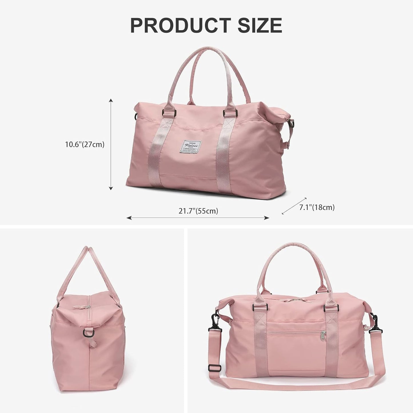 Sports Gym Bag Womens Travel Bag Mens Weekend Duffle Bag f50×30×18