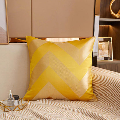Satin Cushion Cover Nordic Pillow Case Geometry Silky Home Decor  45x45