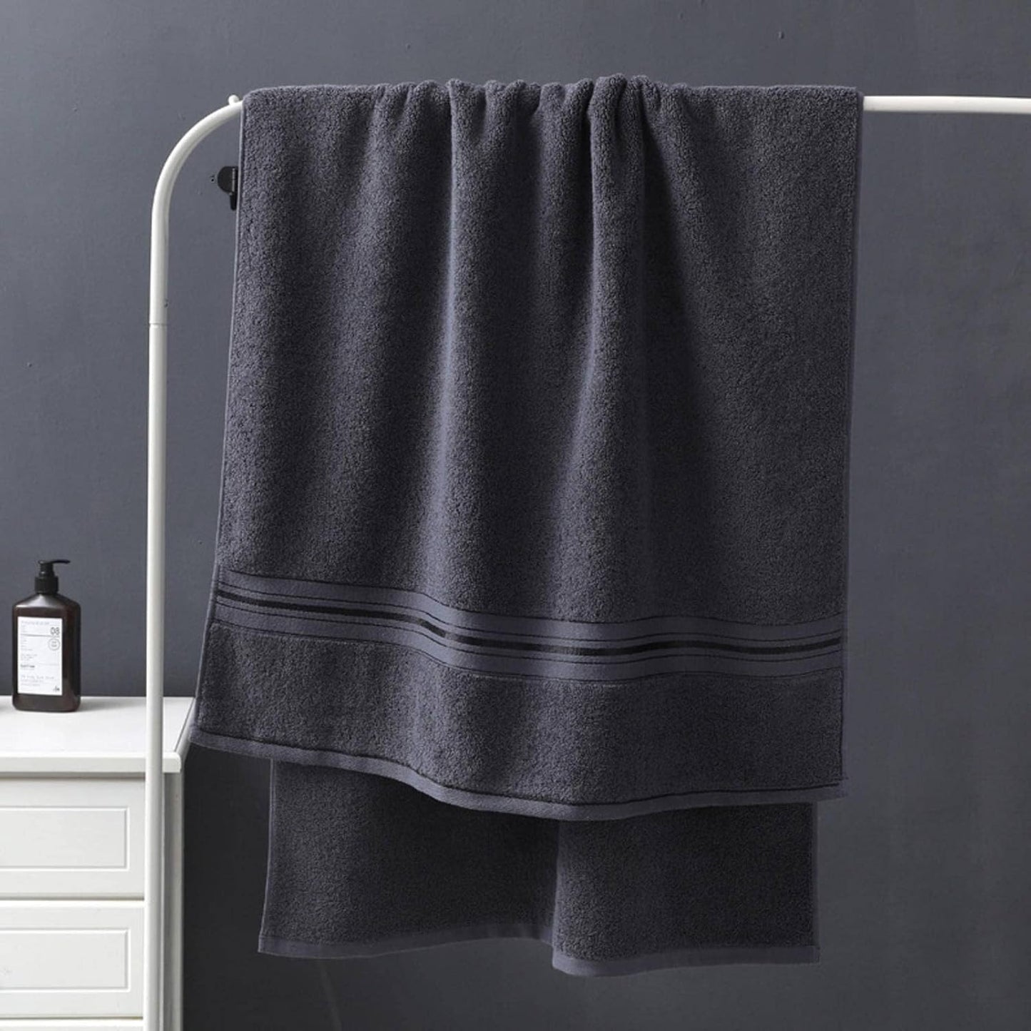 Men Women 100 * 185 CM 100%Cotton Bath Towel Men Women Adults Soft And Comfortable (Color : D, Size : 100x185 cm)