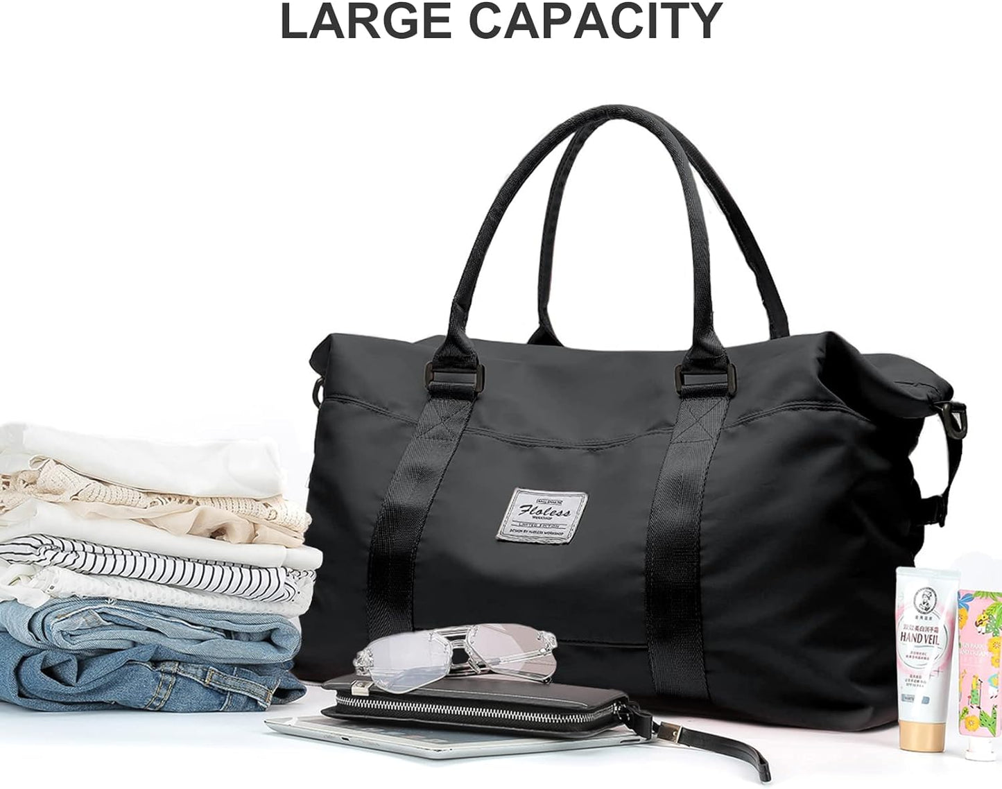 Sports Gym Bag Womens Travel Bag Mens Weekend Duffle Bag f50×30×18