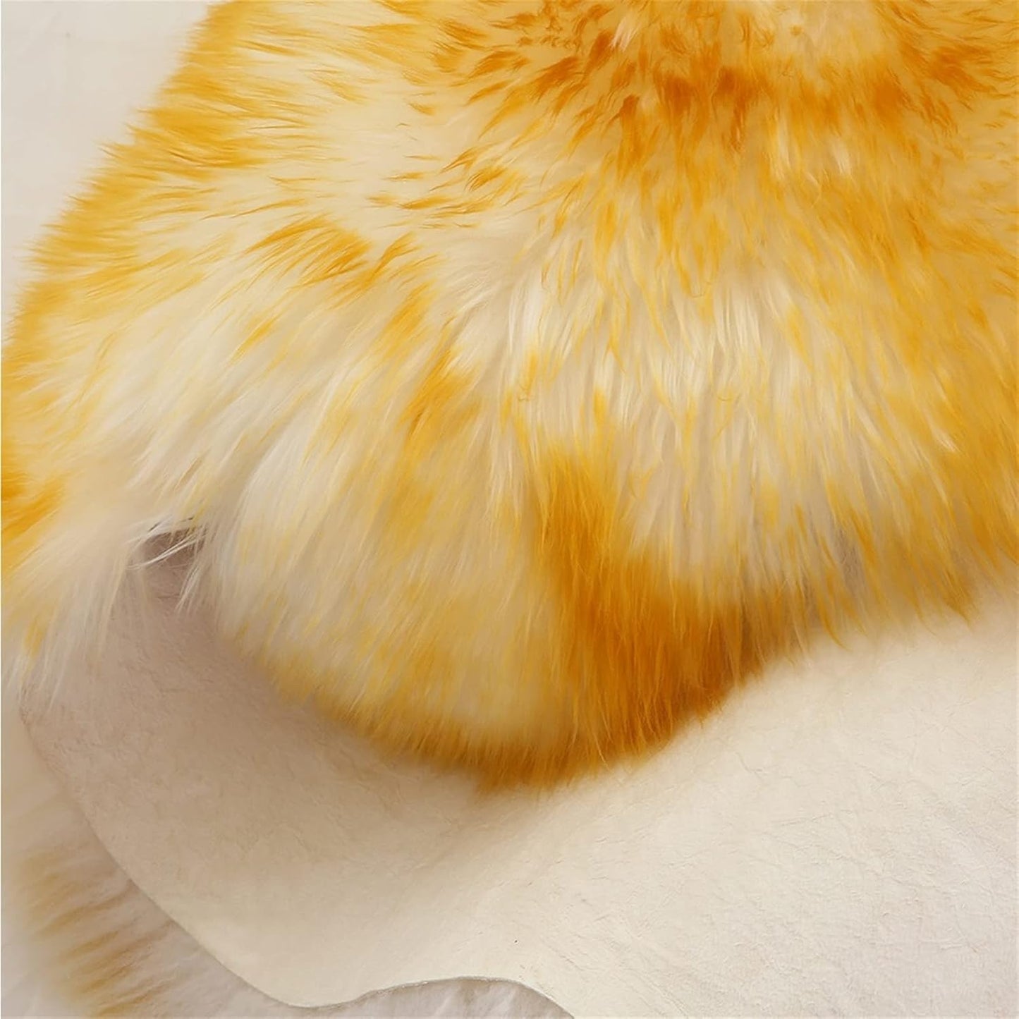 Real Genuine Sheepskin Rug Natural Sheepskin Throw Real Full Sheepskin Rugs Fluffy Fur Rug Authentic Sheepskin Seat Covers For Chairs Sheepskin Seat Pads Cushion White (70X100cm)(Double: 210x80cm)