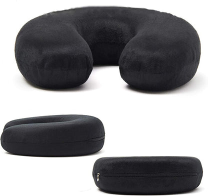 Neck pillow ,Memory Foam U Shape Travel Neck Pillow Soft Velour Cover for Head Support, Stress Relief,Airplane, Car, Home