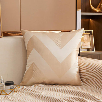 Satin Cushion Cover Nordic Pillow Case Geometry Silky Home Decor  45x45