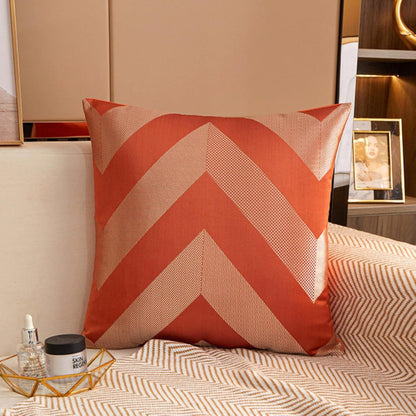 Satin Cushion Cover Nordic Pillow Case Geometry Silky Home Decor  45x45