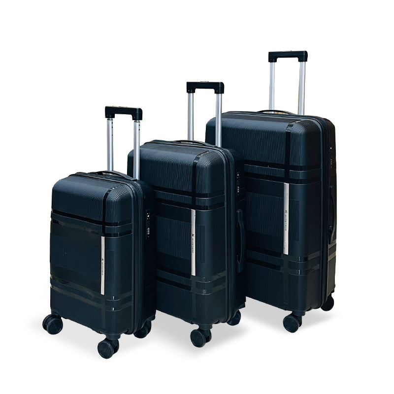 3Pcs Suitcase Set with 4 Spinner Wheels TSA Lock 20" 24" 28" Travel Trolley Case(3 Pcs Set PC+ABS-M6939