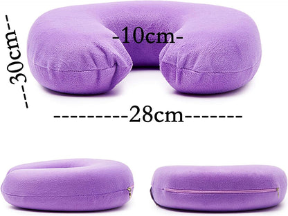 Neck pillow ,Memory Foam U Shape Travel Neck Pillow Soft Velour Cover for Head Support, Stress Relief,Airplane, Car, Home