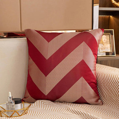 Satin Cushion Cover Nordic Pillow Case Geometry Silky Home Decor  45x45