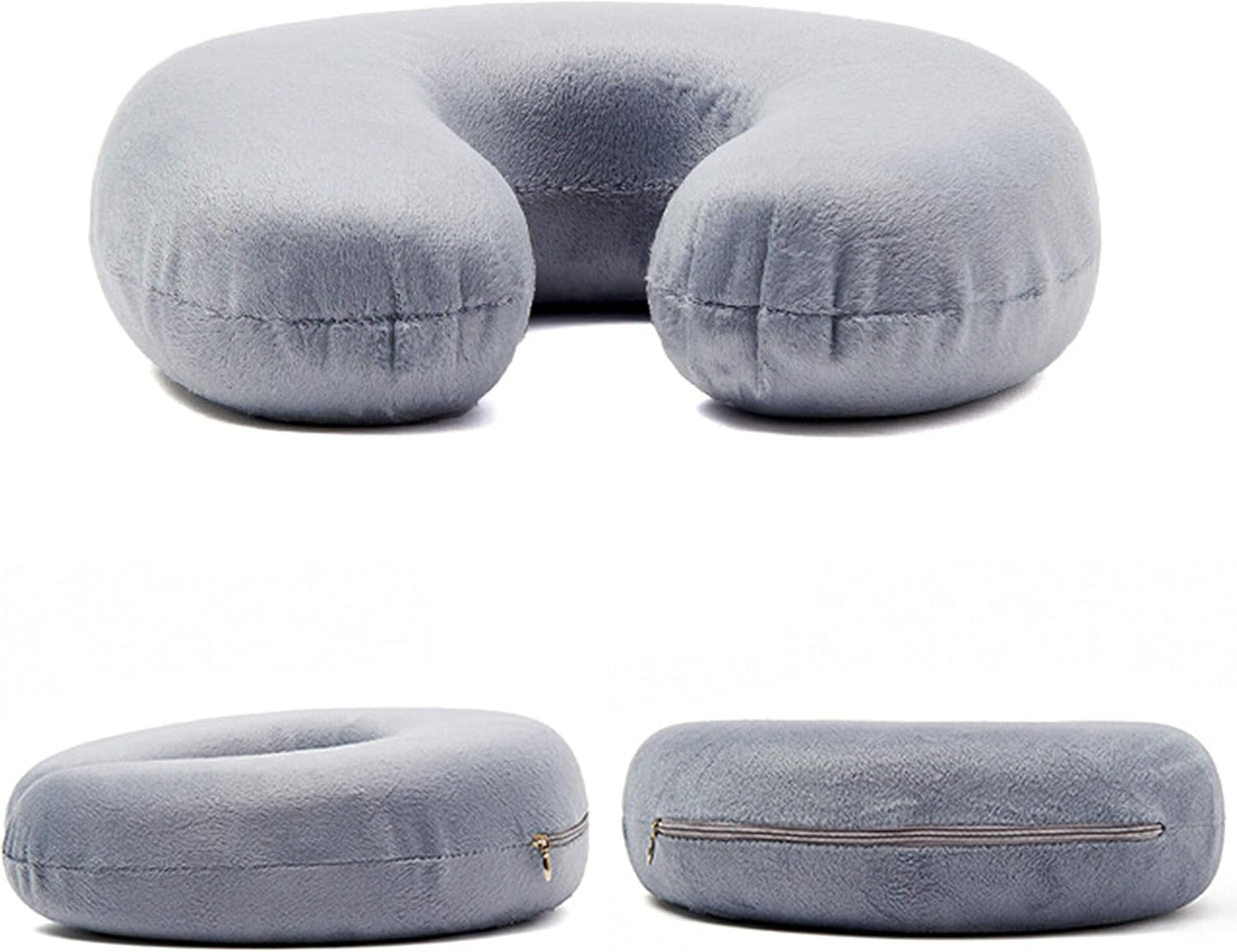 Neck pillow ,Memory Foam U Shape Travel Neck Pillow Soft Velour Cover for Head Support, Stress Relief,Airplane, Car, Home