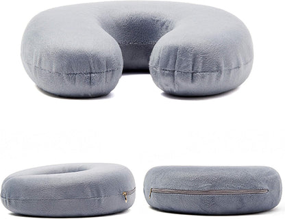Neck pillow ,Memory Foam U Shape Travel Neck Pillow Soft Velour Cover for Head Support, Stress Relief,Airplane, Car, Home