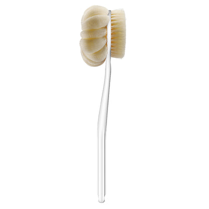 Bath Shower Brush ,Body Brush Back Scrubber Long Handle Bath Shower Brush with Loofah Exfoliation &amp; Improved Skin Perfect for Men Women