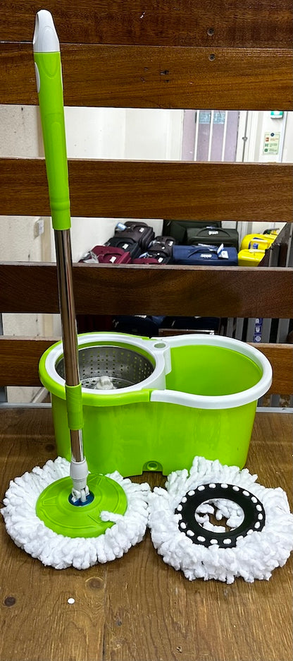 H.T.D Automatic Spin Mop | Wet Mop Bucket Set with Automatic Spinning | Bucket with Wheels Floor Mops Bedroom, Kitchen, Balcony, Study Room, Living Room