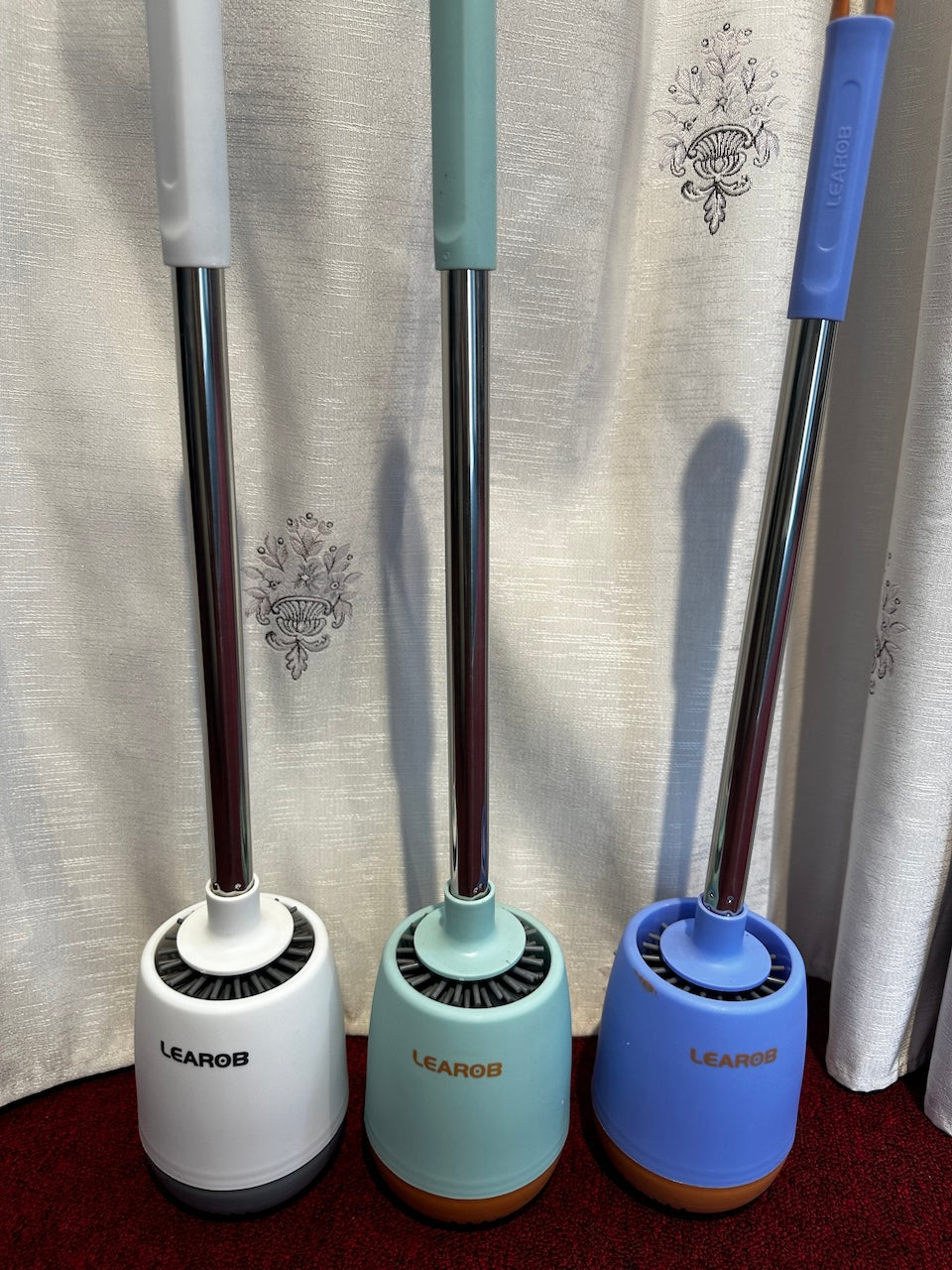 Toilet Brushes and Holder Set ,Wall Mounted Toilet Brush Grey, Silicone Toilet Bristle Brush with Holder for Bathroom Cleaning ,