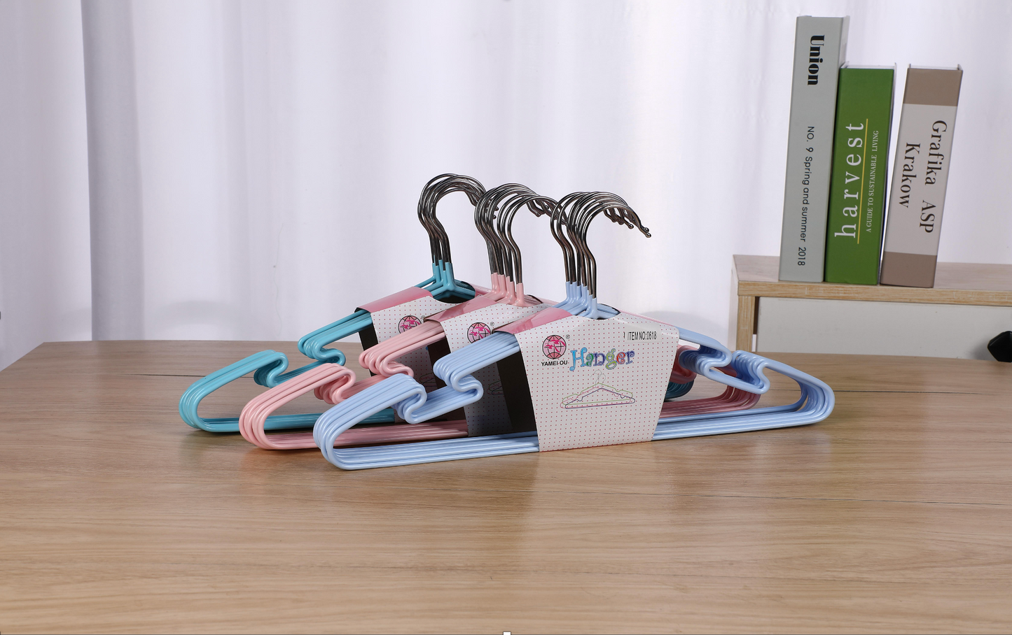 10PCS Cloth Hanger Rubber Coated Metal Hangers | Non Slip Hangers with 4mm Thickness