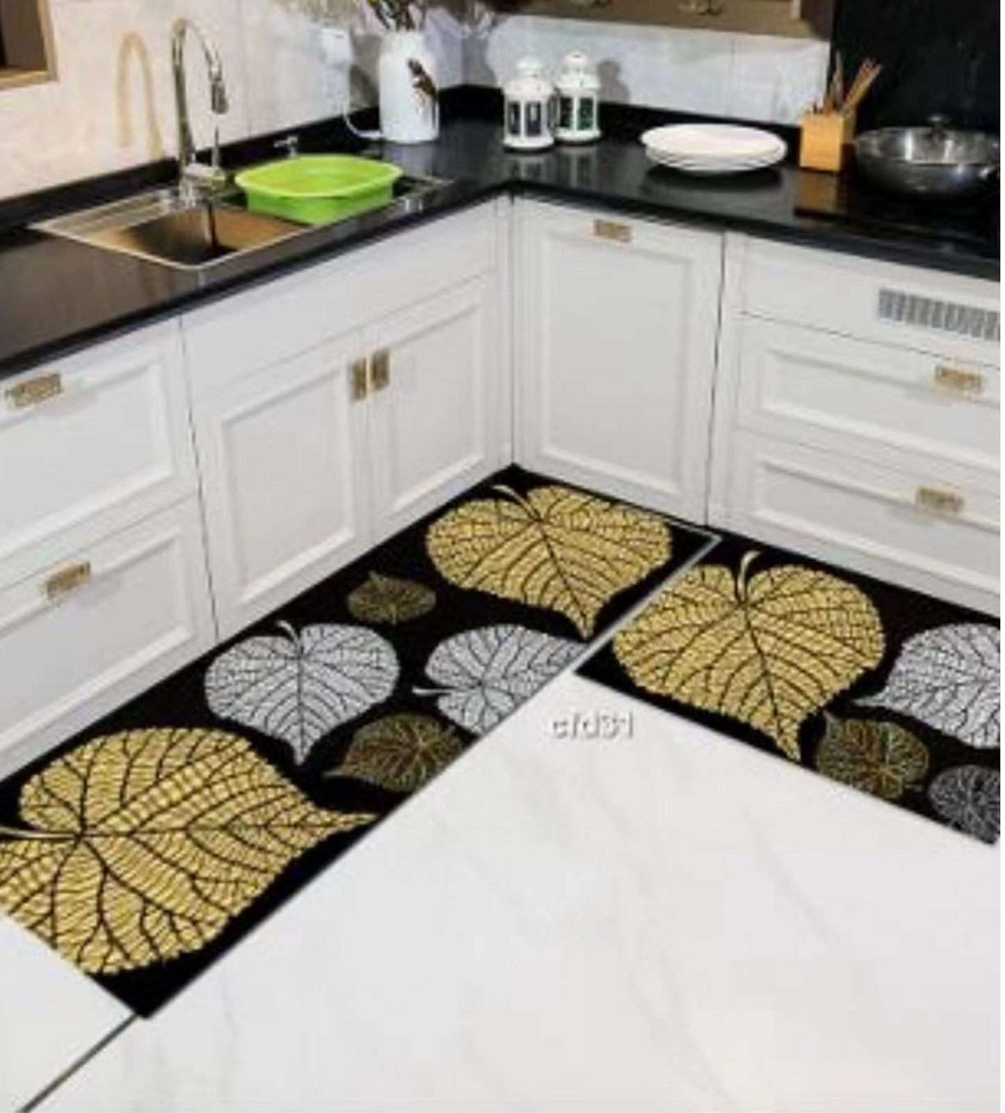 Kitchen Mat Sets Non Slip Washable Kitchen Rug Set 2 Piece