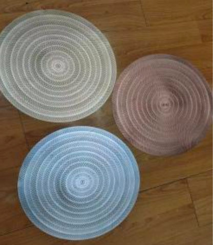 6 pcs Round Placemats ,Dinner mat, round table mats