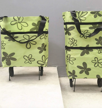 Shopping Trolley on Wheels ,2 Wheel Folding Shopping Mobility Trolley Bag