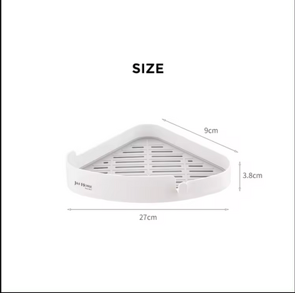 Shower Corner Shelves ,Wall mounted traceless sticker triangular shelf ,Toilet Bathroom Racks, Hole free Wall mounted Storage Rack Toilet Seamless Corner Tripod