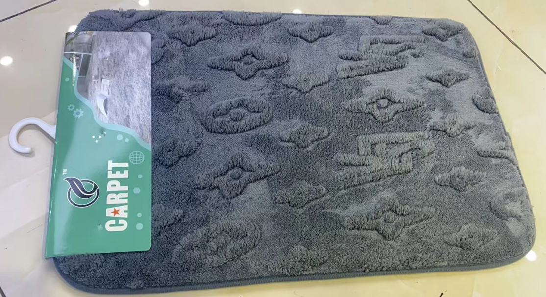 Microfibre Bath Mat, 40 x 60 cm, Non Slip Fluffy Bathroom Mat