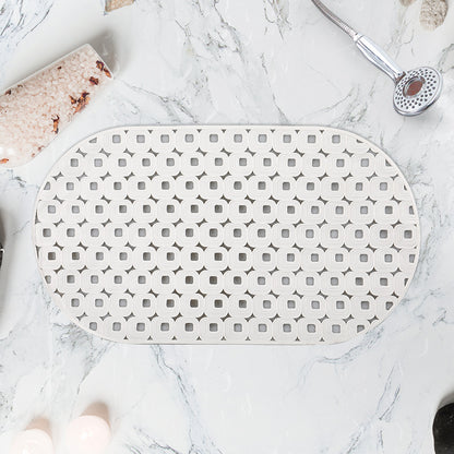 Non-Slip Shower Mat, Oval Shower Mats Non Slip Anti Mould